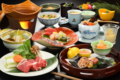 「梅見」（メイン：国産牛すき焼き）15,400円～